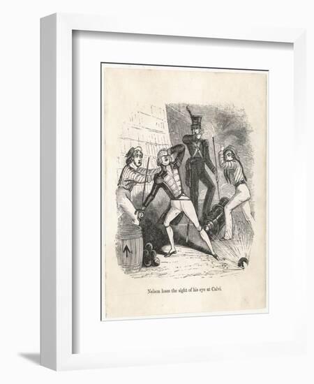 Nelson Blinded at Calvi-null-Framed Art Print