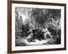 Nelson Boarding the 'San Josef, Battle of Cape St Vincent, 1797-JJ Crew-Framed Giclee Print