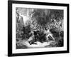 Nelson Boarding the 'San Josef, Battle of Cape St Vincent, 1797-JJ Crew-Framed Giclee Print