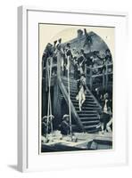Nelson Boarding the Victory for the Last Time, 1805-null-Framed Giclee Print