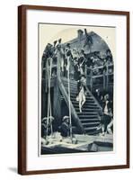 Nelson Boarding the Victory for the Last Time, 1805-null-Framed Giclee Print