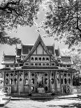 BW Infrared Photo Hua Hin Train Station Thailand-Nelson Charette-Photographic Print