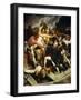 Nelson During the Battle of Cadiz with a Spear, Spain, July 3, 1797-Richard Westall-Framed Giclee Print