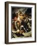 Nelson During the Battle of Cadiz with a Spear, Spain, July 3, 1797-Richard Westall-Framed Giclee Print