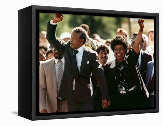 Nelson Mandela and Winnie Mandela-Greg English-Framed Stretched Canvas