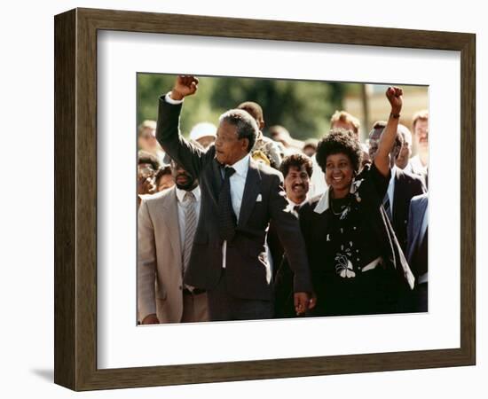 Nelson Mandela and Winnie Mandela-Greg English-Framed Photographic Print