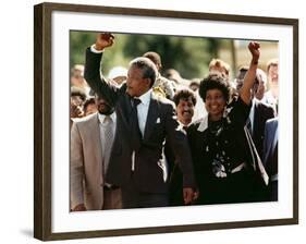 Nelson Mandela and Winnie Mandela-Greg English-Framed Photographic Print