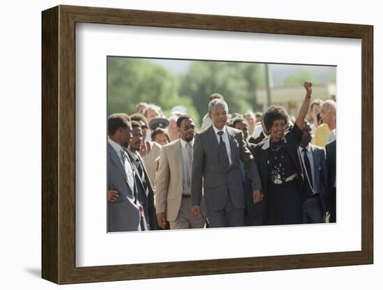 Nelson Mandela and Winnie Mandela-Greg English-Framed Photographic Print