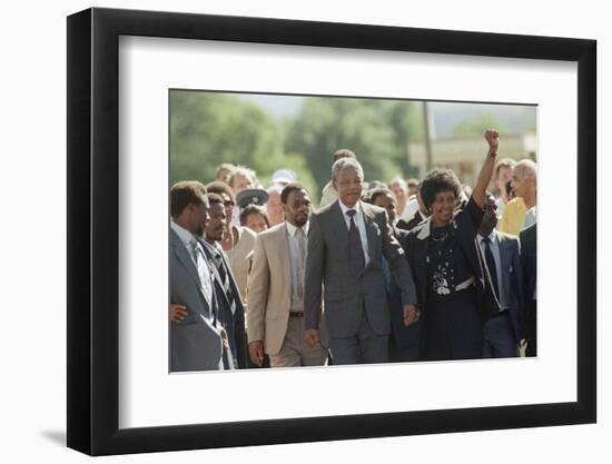 Nelson Mandela and Winnie Mandela-Greg English-Framed Photographic Print