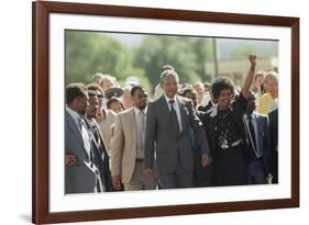 Nelson Mandela and Winnie Mandela-Greg English-Framed Photographic Print