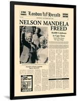 Nelson Mandela Freed-The Vintage Collection-Framed Premium Giclee Print