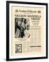 Nelson Mandela Freed-The Vintage Collection-Framed Art Print