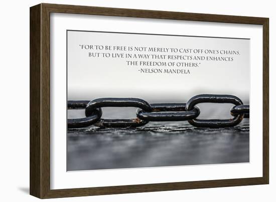 Nelson Mandela Freedom Quote-null-Framed Photo