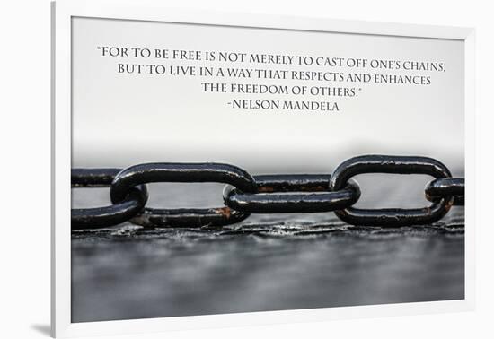 Nelson Mandela Freedom Quote-null-Framed Photo