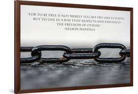 Nelson Mandela Freedom Quote-null-Framed Photo