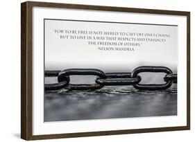 Nelson Mandela Freedom Quote-null-Framed Photo