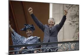Nelson Mandela in France in 1990-Christian Lutz-Mounted Photographic Print