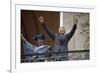 Nelson Mandela in France in 1990-Christian Lutz-Framed Photographic Print