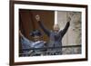 Nelson Mandela in France in 1990-Christian Lutz-Framed Photographic Print