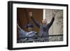 Nelson Mandela in France in 1990-Christian Lutz-Framed Photographic Print