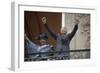 Nelson Mandela in France in 1990-Christian Lutz-Framed Photographic Print