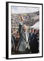 Nelson Mandela in Japan-Itsuo Inouye-Framed Photographic Print