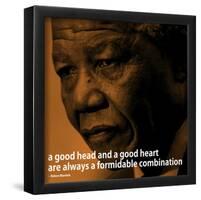 Nelson Mandela Quote iNspire 2 Motivational Poster-null-Framed Poster