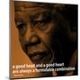 Nelson Mandela Quote iNspire 2 Motivational Poster-null-Mounted Poster