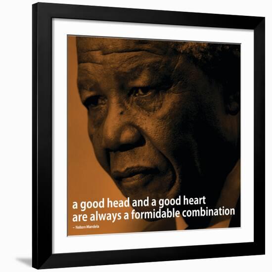 Nelson Mandela Quote iNspire 2 Motivational Poster-null-Framed Art Print