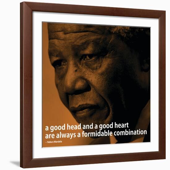 Nelson Mandela Quote iNspire 2 Motivational Poster-null-Framed Art Print