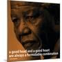 Nelson Mandela Quote iNspire 2 Motivational Poster-null-Mounted Art Print
