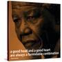 Nelson Mandela Quote iNspire 2 Motivational Poster-null-Stretched Canvas