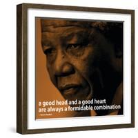 Nelson Mandela Quote iNspire 2 Motivational Poster-null-Framed Art Print