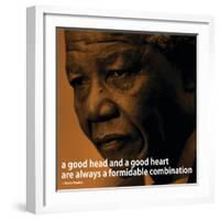 Nelson Mandela Quote iNspire 2 Motivational Poster-null-Framed Art Print