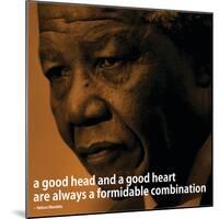 Nelson Mandela Quote iNspire 2 Motivational Poster-null-Mounted Art Print