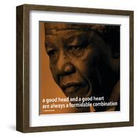 Nelson Mandela Quote iNspire 2 Motivational Poster-null-Framed Art Print