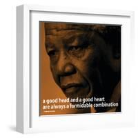 Nelson Mandela Quote iNspire 2 Motivational Poster-null-Framed Art Print