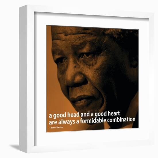 Nelson Mandela Quote iNspire 2 Motivational Poster-null-Framed Art Print