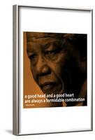 Nelson Mandela Quote iNspire 2 Motivational-null-Framed Art Print