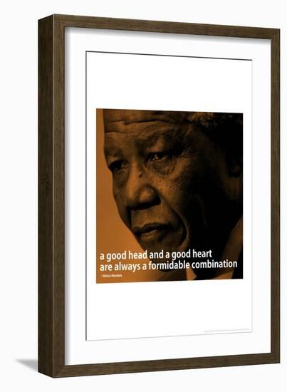 Nelson Mandela Quote iNspire 2 Motivational-null-Framed Art Print