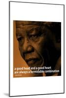Nelson Mandela Quote iNspire 2 Motivational-null-Mounted Art Print