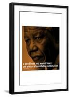 Nelson Mandela Quote iNspire 2 Motivational-null-Framed Art Print