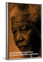 Nelson Mandela Quote iNspire Motivational Poster-null-Framed Poster