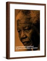 Nelson Mandela Quote iNspire Motivational Poster-null-Framed Poster