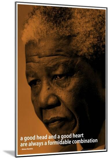 Nelson Mandela Quote iNspire Motivational Poster--Mounted Print
