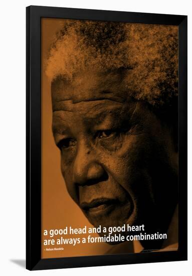 Nelson Mandela Quote iNspire Motivational Poster-null-Framed Poster