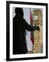 Nelson Mandela Statue and Big Ben, Westminster, London, England, United Kingdom, Europe-Jeremy Lightfoot-Framed Photographic Print