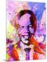 Nelson Mandela Watercolor-Anna Malkin-Mounted Art Print