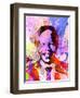 Nelson Mandela Watercolor-Anna Malkin-Framed Art Print