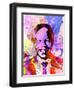 Nelson Mandela Watercolor-Anna Malkin-Framed Art Print